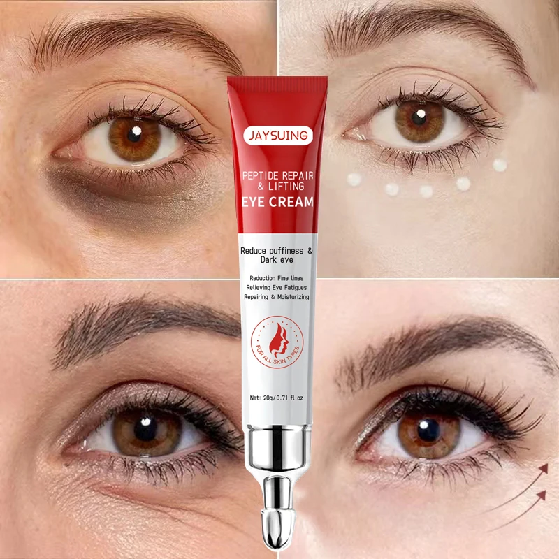 Peptide Repair Lifting Eye Cream Anti Dark Circles Eye Bag Firmness Moisturizing Whitening Wrinkle Eye Serum Beauty Health