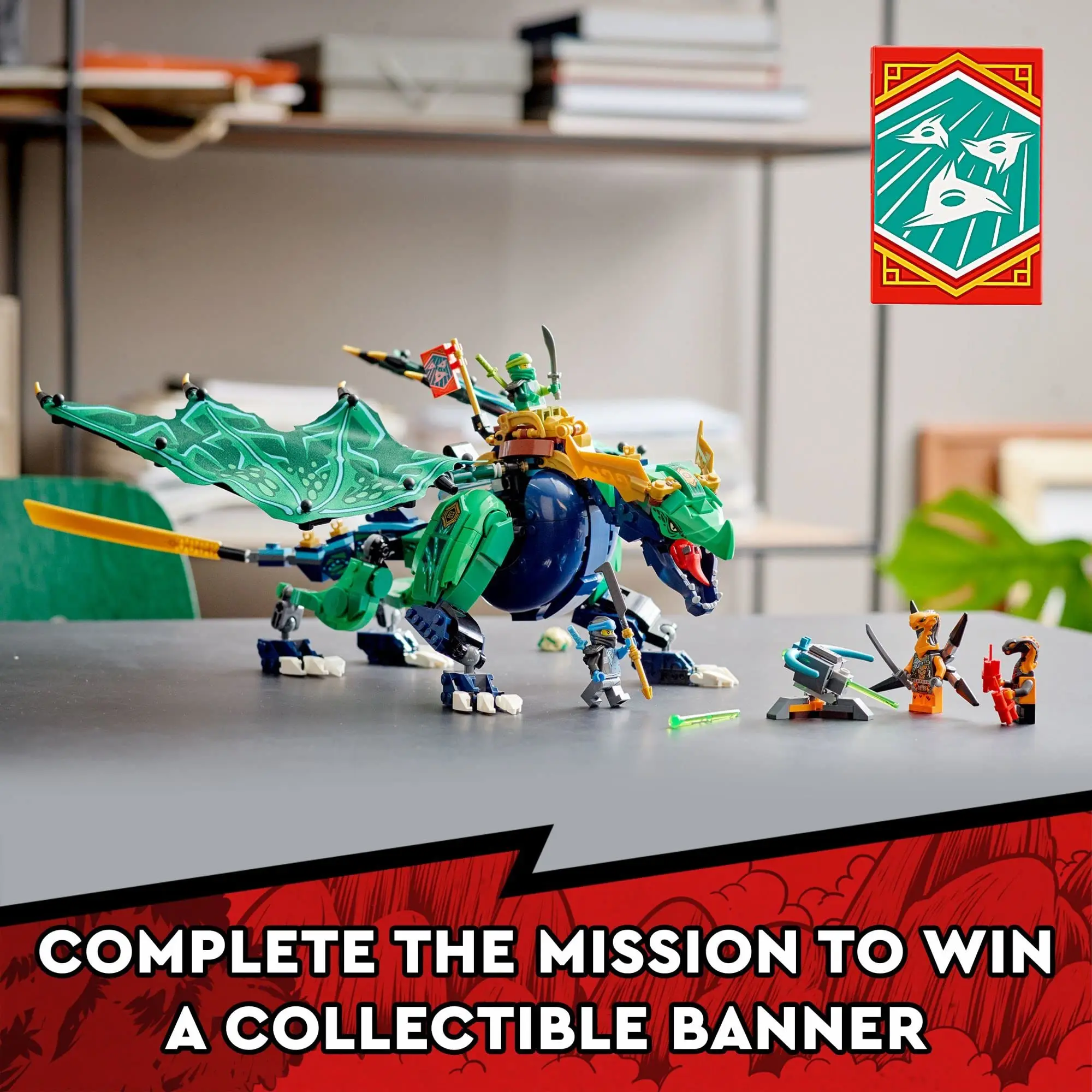 LEGO NINJAGO Lloyd's Legendary Dragon Toy, 71766 Set with