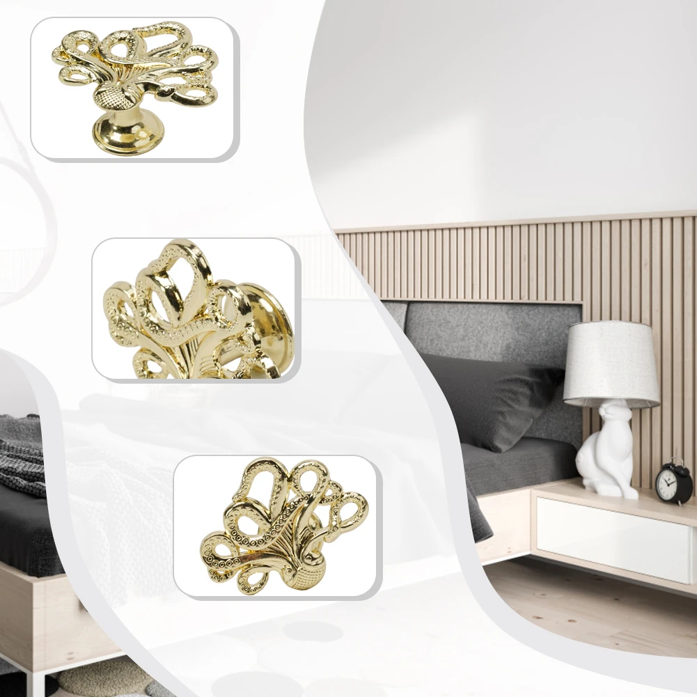 Description Picture 6 of itemFurniture Handle Drawer Knob Octopus Shape Cupboard Handles Zinc Alloy Kitchen Cabinet Door Knob Furniture Drawer Hardware