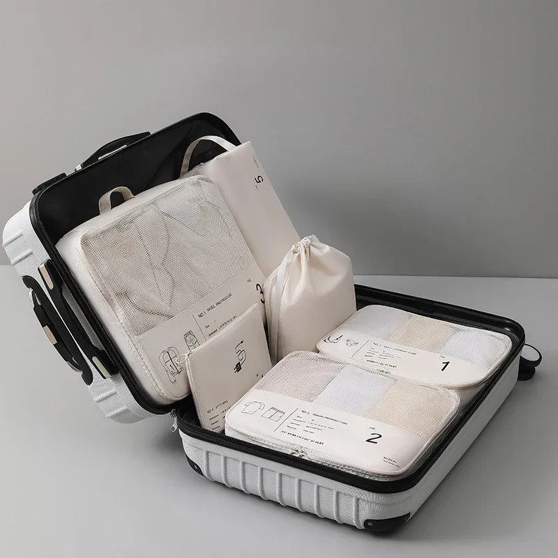 

Travel Storage Bags Set Large Capacity Suitcase Organizer Luggage Packing Cubes Portable Shoe Clothes Cosmetic Accessories Pouch