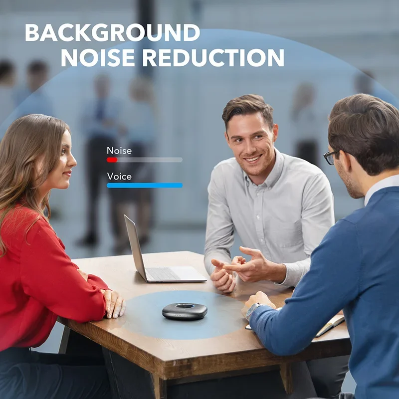 Bluetooth speakerphone Anker PowerConf Bluetooth Speakerphone 6 Microphones Enhanced Voice Pickup 24H Call Time