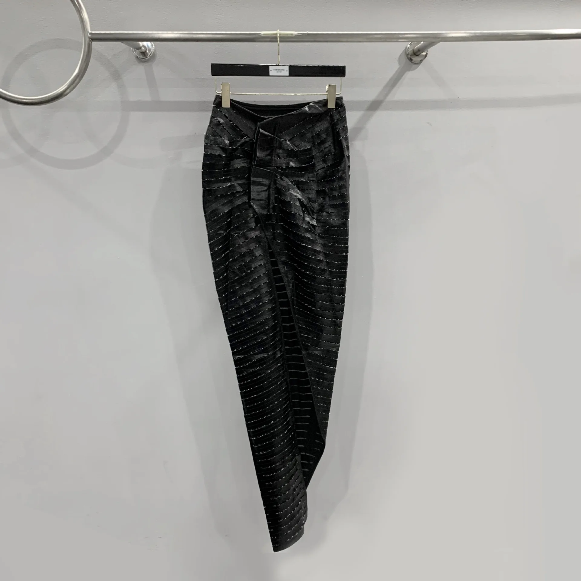 

23ss High Street Rick Women Half-body Skirt Higher Quality High-waisted Skinny Skirt Black Leathers Skirt