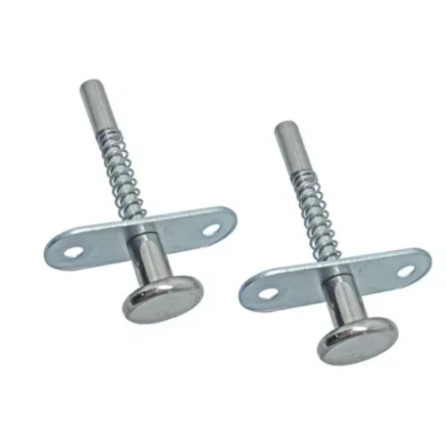 2 PCS Plunger Latches Spring-loaded Iron 60mm Spring Latch Furniture Hardware For Crib Child Bed Cupboard Cabinet