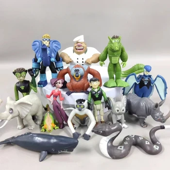 Genuine Bulks Wild Kratts Animals Brother Koala Bat Lizard  Dolphin Orangutan Chameleon Wolf  Models Figures Kids Toys