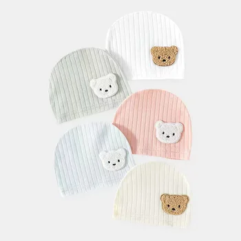 Cappello per neonato Modelli primaverili e autunnali 0-3 mesi Ragazzo Ragazza Cappello fetale in cotone 100% Accessori per neonati