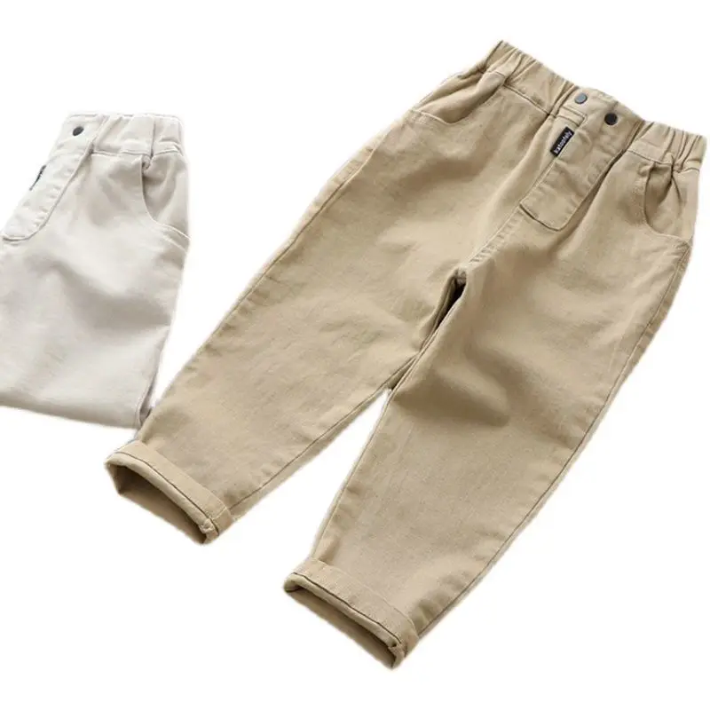 Girls Pants Boys Pants Kids Pants Baby Boy Girl Loose Pants Korean Style Casual Solid Spring Autumn Children's Pants for 1-6 Years