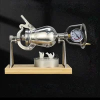 300ML Stainless Steel automatic mini popcorn machine home small popcorn pots old fashioned hand cranked popcorn maker 1