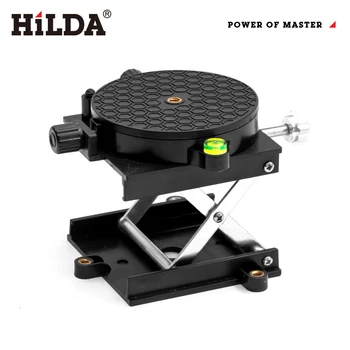 HILDA Adjustable Lift Stand For Laser Level 360-Degree Rotation Router Lift Table Adjustable Height Laser Level Lifting Platform