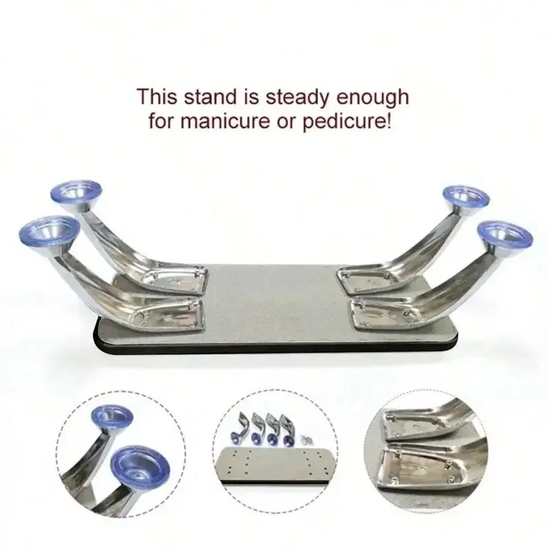 BQAN OEM Nail Art PU Leather Nail Gloves Armrest Art Armrest Mat Hand Pillow with Stainless Steel Bracket