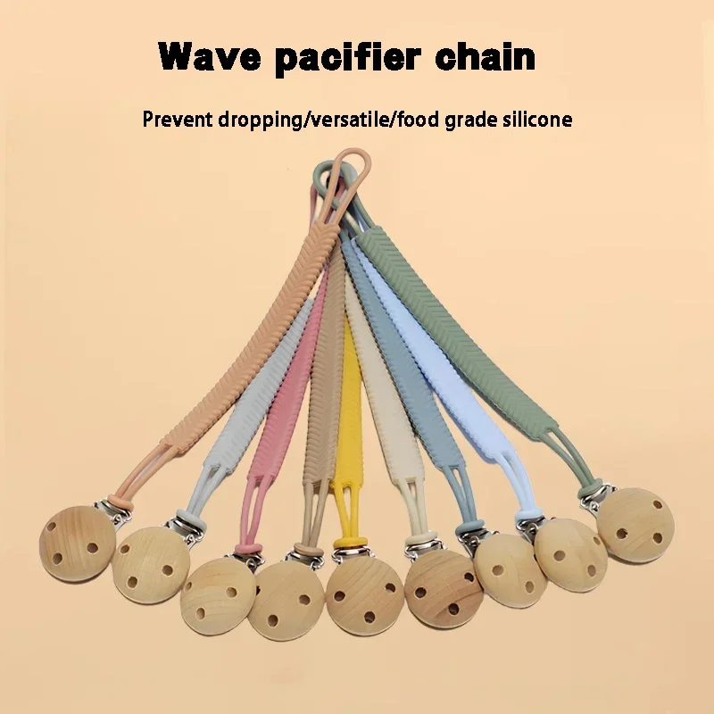 Baby Pacifier Chain Rope Food Grade Silicone