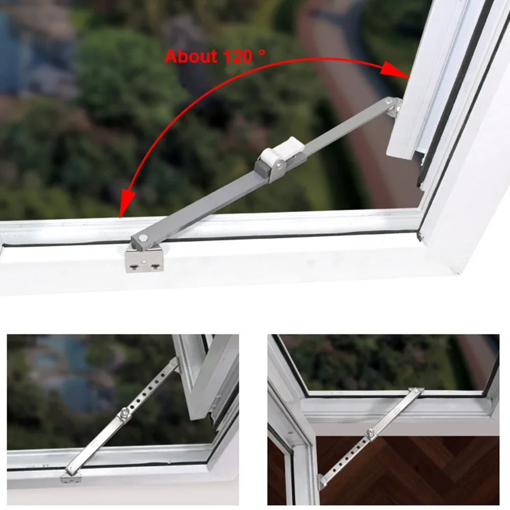 Restrictor Accessories Telescopic Window Support Tools Gusset Fixed Angle Controller Security Wind Brace Limiter Stainless Steel