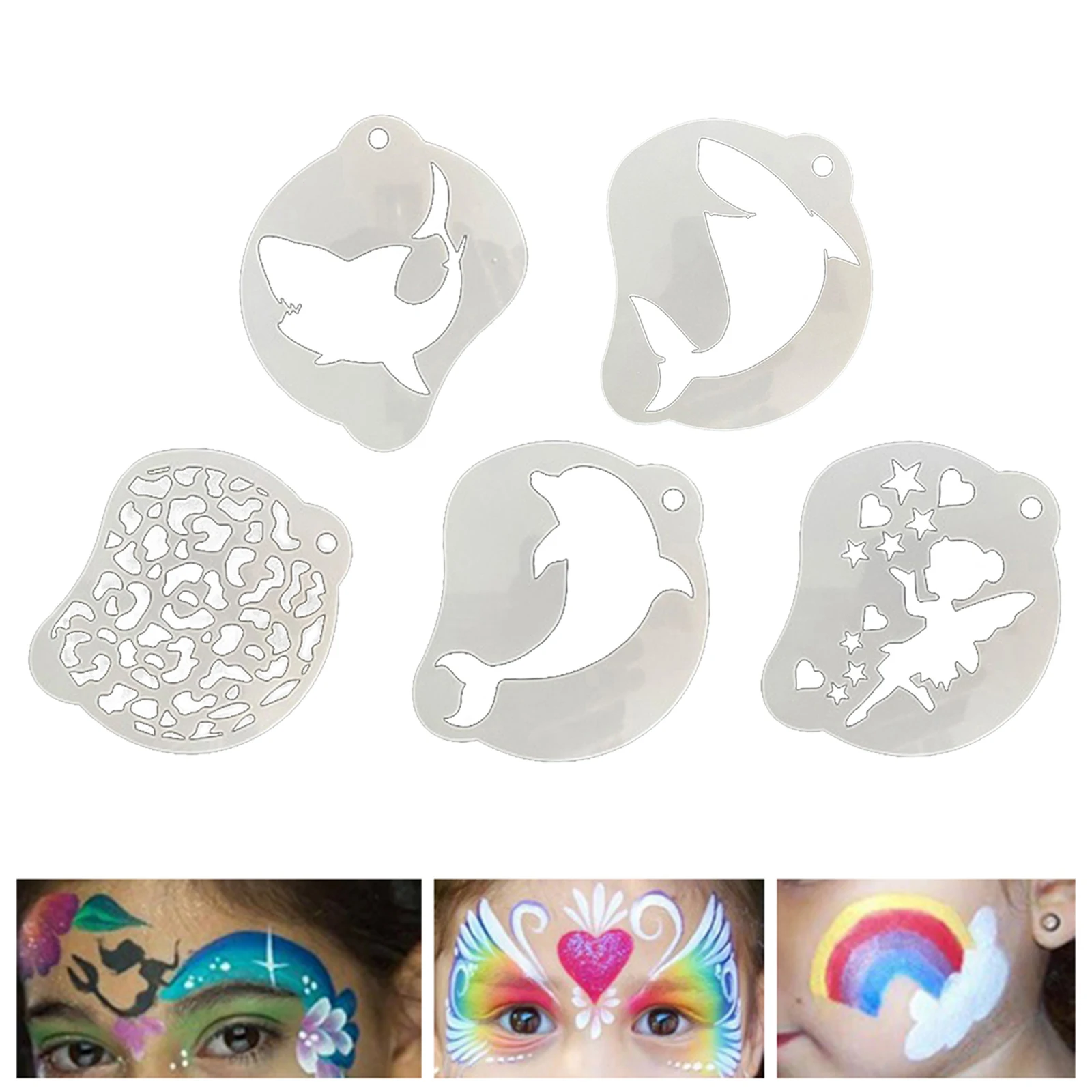 Face Painting Template Lightweight DIY Premium Party Supplies Smooth Multiple Pattern for Adult Children