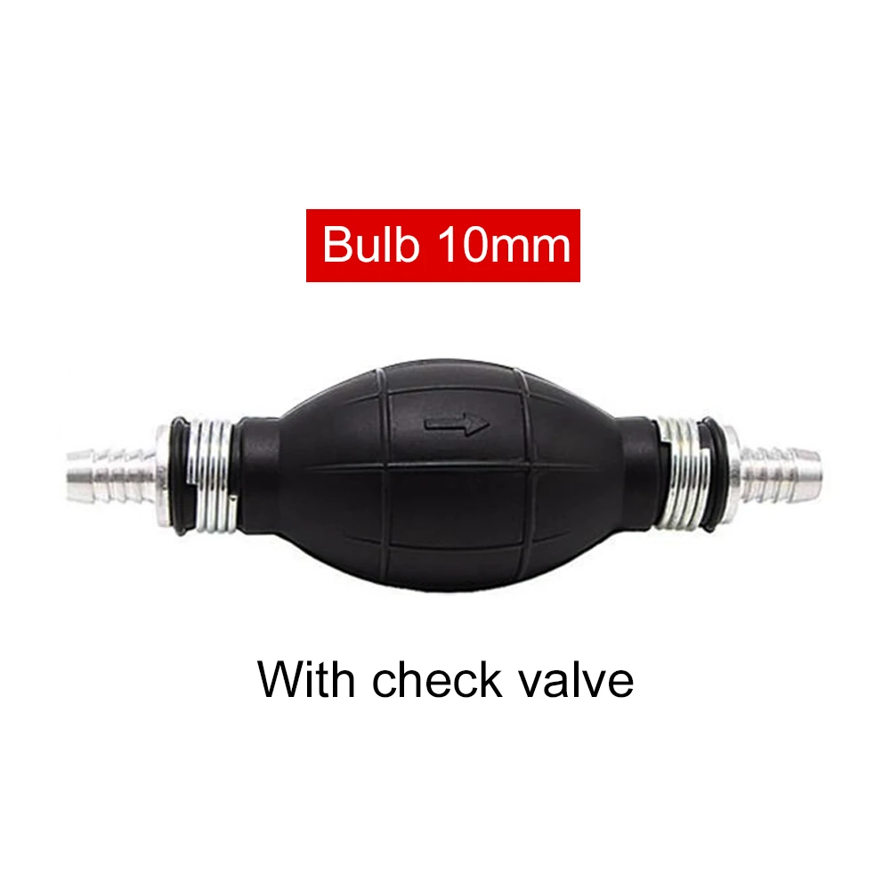 6/8/10/12mm Universal Fuel Pump Rubber Manual Liquid Oil Transfer Pump Petrol Diesel Hand Primer Bulb for Car Marine Outboard