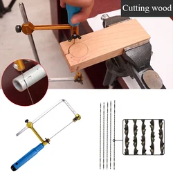 Serra do joalheiro arco ferramentas diy artesanato de madeira ferramentas manuais conjunto lâmina serra de mão u tipo multifuncional mini durável fazer ferramenta