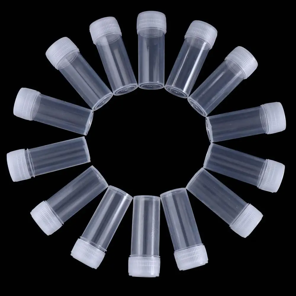 

Supplies Screw Cap Mini Translucent Liquid Container Test Tubes Vials Powder Container Sample Bottle Vials Storage Container