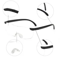 Lunettes grossissantes presbytes, lecture de lunettes, grossissement à 160% pour voir plus et mieux, loupe portable 4