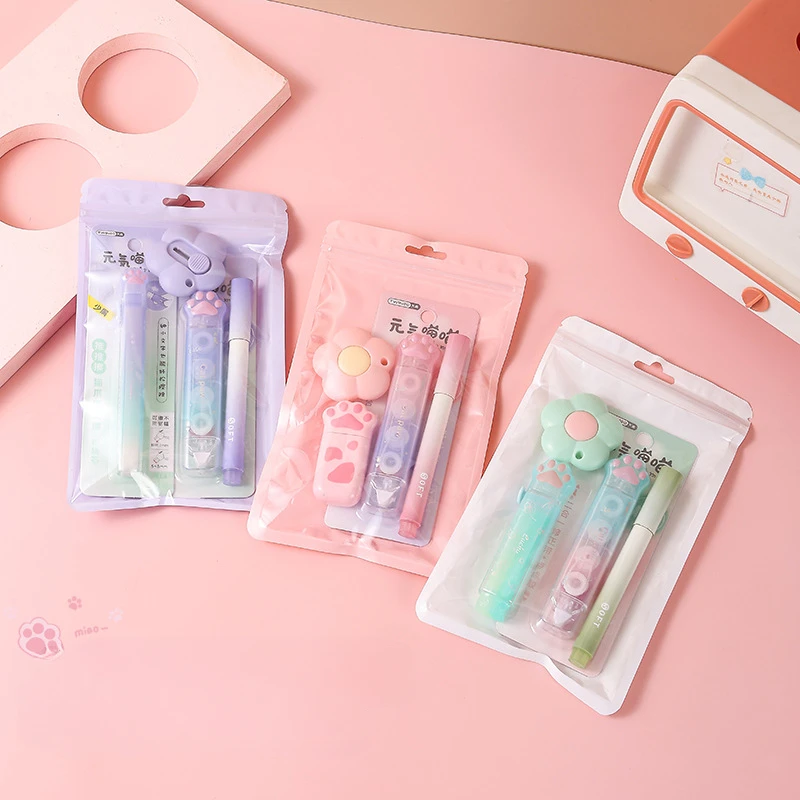 Stationery Set Creatived Cute Cat Paw 4/7 in 1