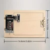 DIY Wooden Mechanical Combination Lock Box Kit Science Model Uncharged Natural Wood ConstructionNo Battery Required 3