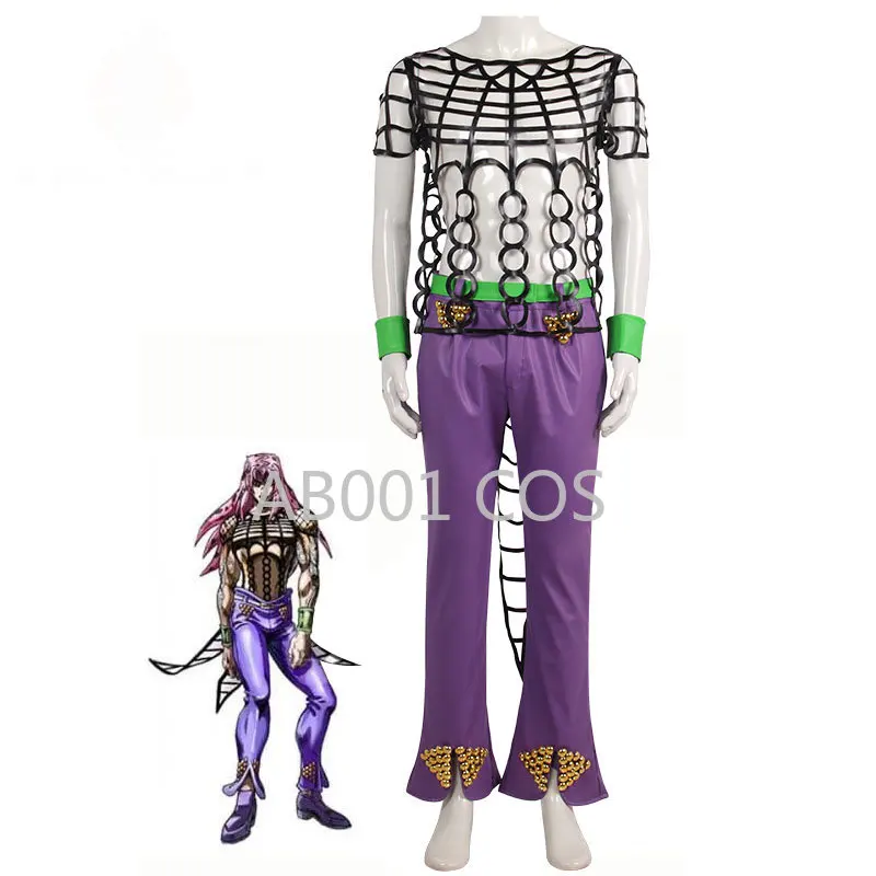 Jojo Diavo Costumi Cosplay Bizarre Adventure Di Jojo Golden Wind Boss Anime Performance Abbigliamento