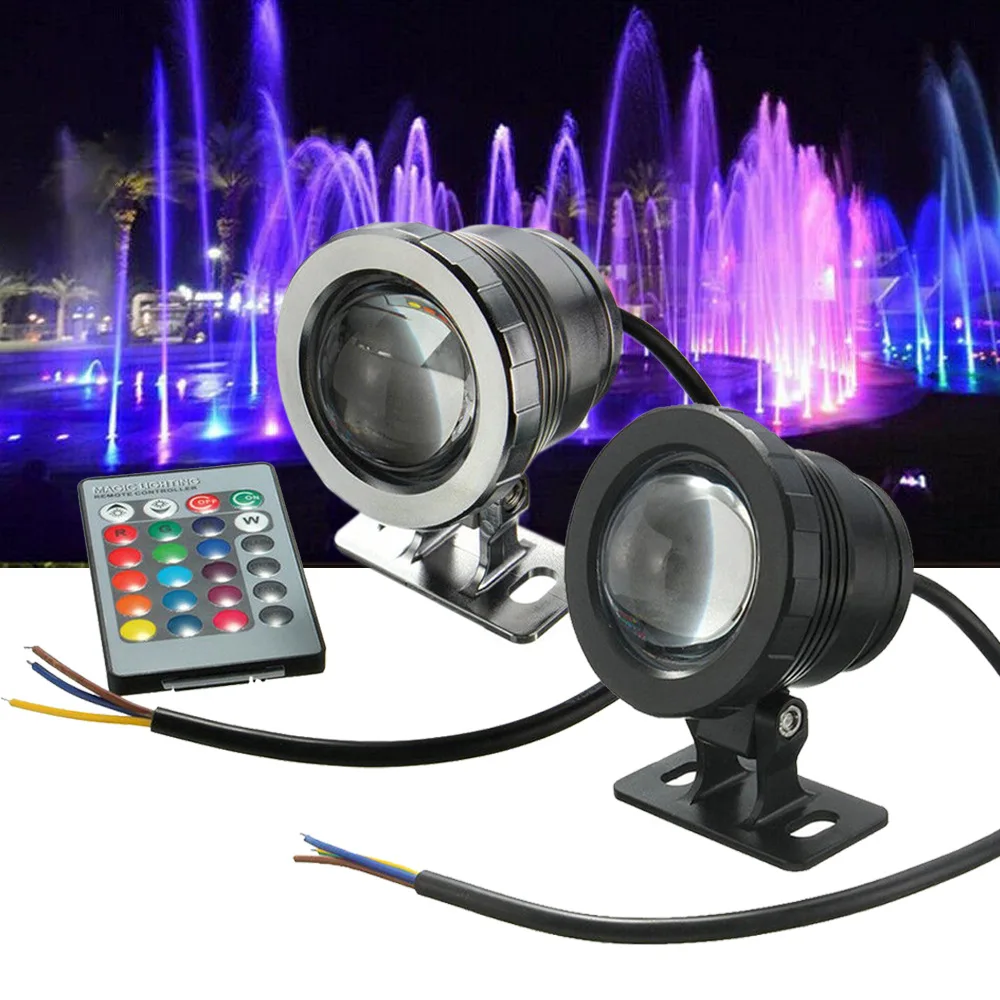 Description Picture 2 of itemLED Flood Light Outdoor RGB Spotlight Waterproof Underwater Swimming Pool Fountain Pond Aquarium Spotlight