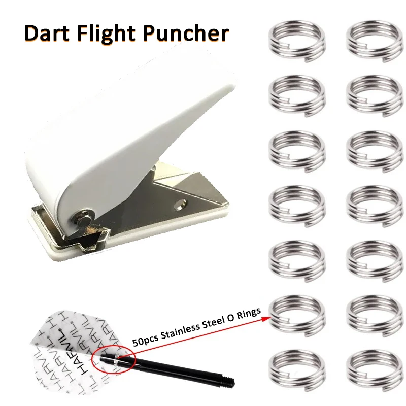 1pcDartsFlightsPuncherDartWingHolePunchtoolPlus50pcs