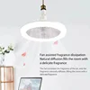 2 In 1 Ceiling Fan Lamps 3 Speeds Adjustable E27 Base Infinitely Dimmable for Living Room Bedroom Study LED Decorative Light 2
