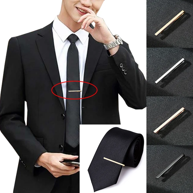 New Men's Tie Clip Sliver 5cm Short Tie Clip Fashion Wedding Suit Decor  Men's Formal Business Metal Tie Clip Accessories - AliExpress