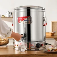 Marmite électrique commerciale à vapeur, grande capacité, en acier inoxydable, double couche isolée, pour la cuisson de l'eau et le thé aux herbes 3