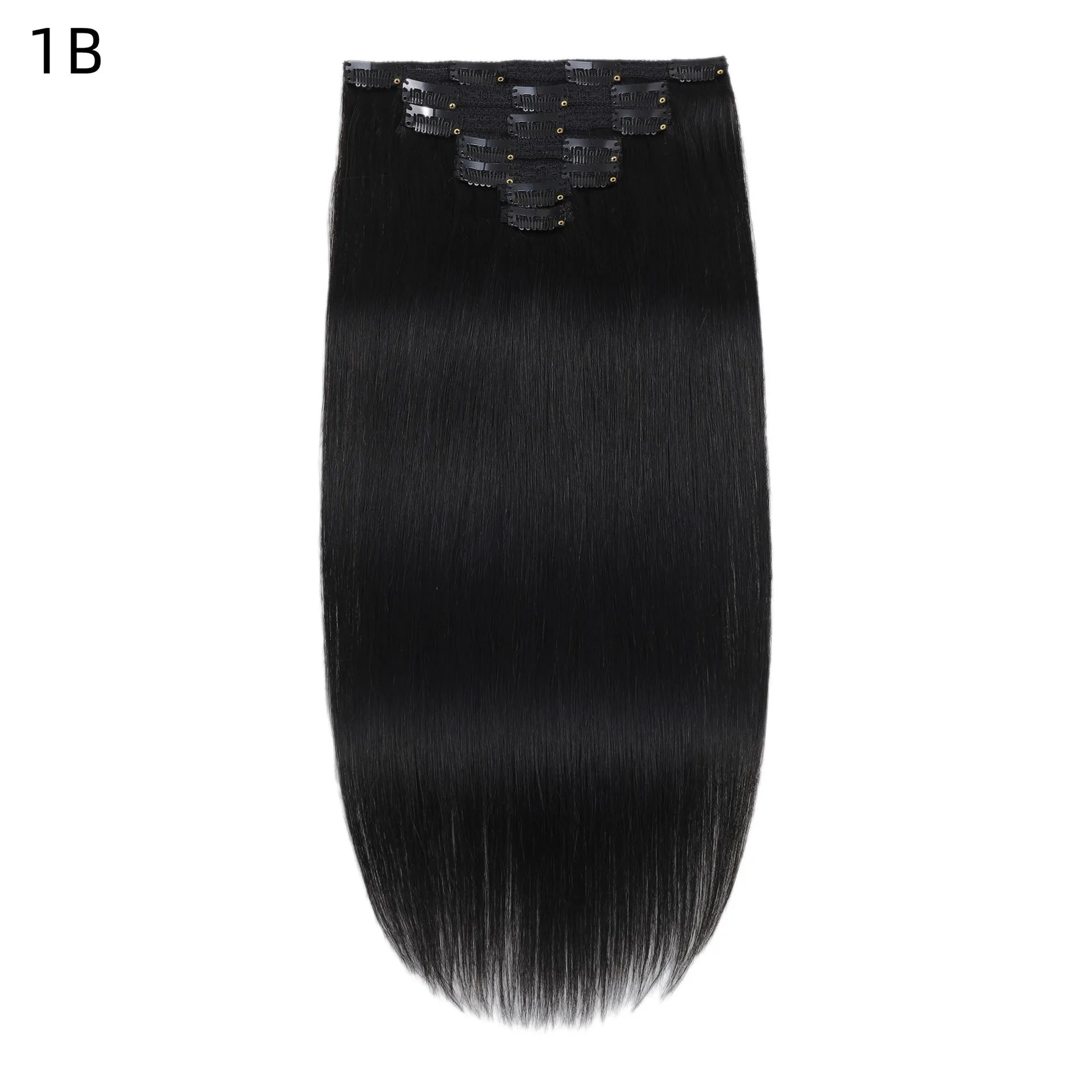 Straight Clip In Hair Extension Human Hair 120g/Set Straight Clip In Extension Full Head Brazilian for Women