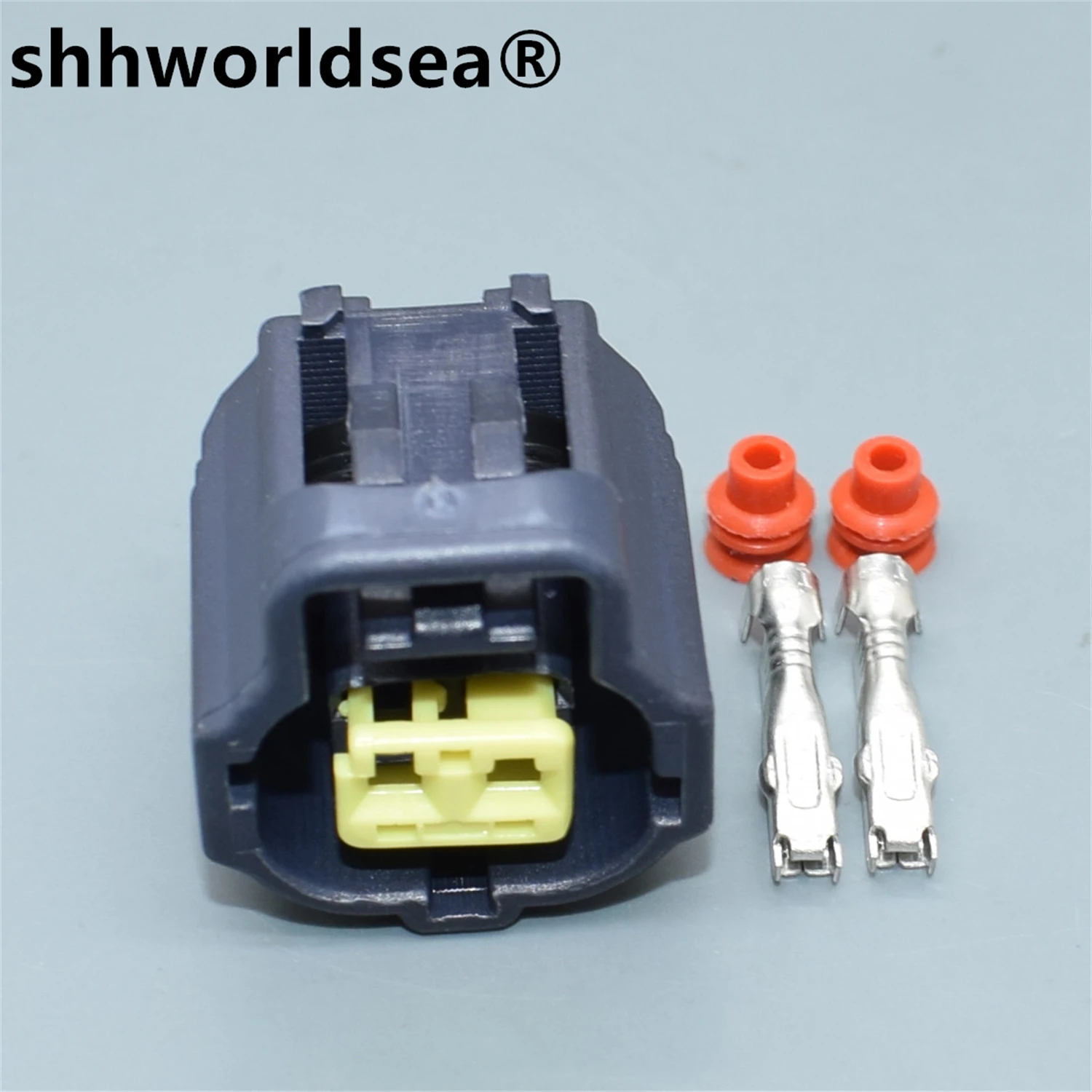 

shhworldsea 2 Pin 1.8mm 184004-1 Auto Plug Automobile Waterproof Connector Coolant Temperature Sensor Socket