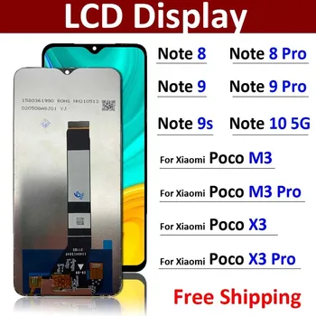 LCD Display Touch Screen Replacement Digitizer Assembly For Xiaomi Redmi Note 7 8 9 9S 10 5G 9T / Poco M3 X3 Pro