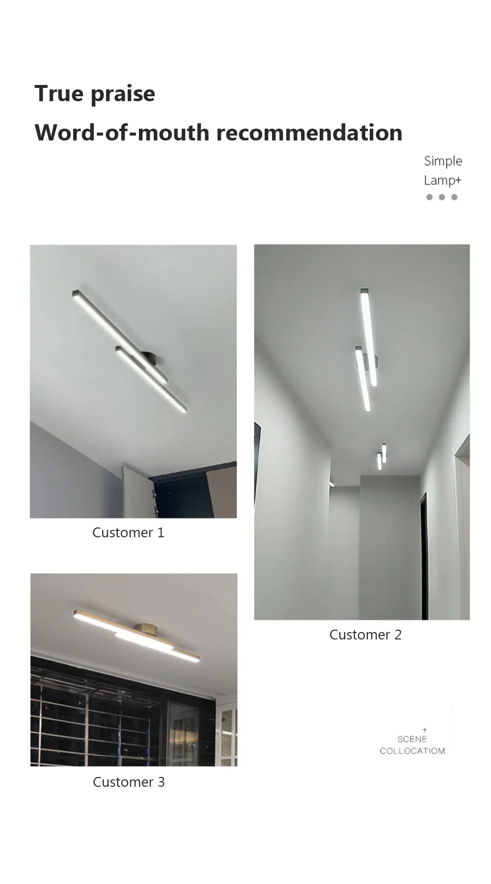 Modern LED ceiling light image 2
