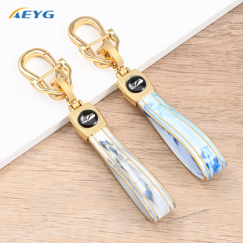 

High Quality TPU Car Keychain For Men Women Car KeyRing Girl Gift Car Key Ring Holder Accessories Rotatable Buckle Key Chains