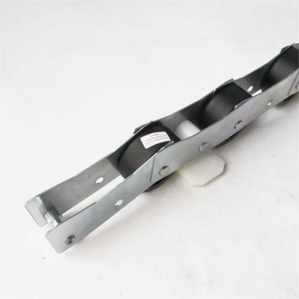 Escalator Guide Chain 19 Wheels Black Roller 46*18*6202 OD 46mm W 18mm Bearing 6202RS