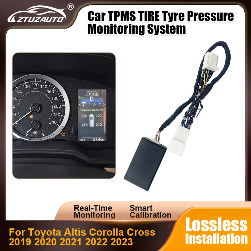 Car TPMS Tire Pressure Monitoring Display System Tire Pressure Monitor Security Alarm for Toyota Corolla Altis