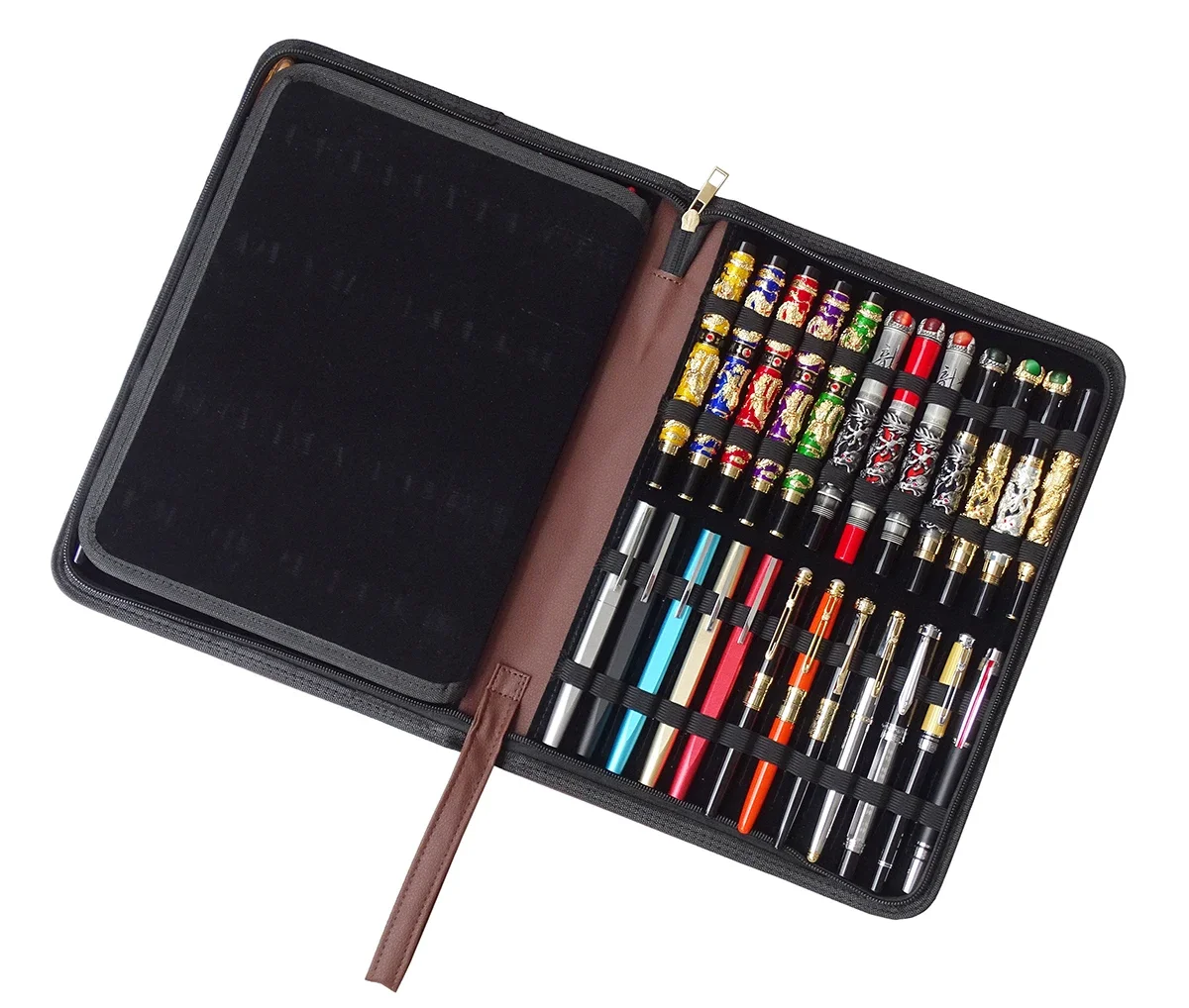 PU Leather Pen Case Pencil Case Available for 48 Pens