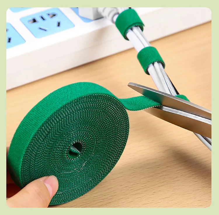 Description Picture 6 of item5M/Roll 12mm Width Cable Organizer USB Cable Winder Management nylon Free Cut Ties Mouse earphone Cord cable ties