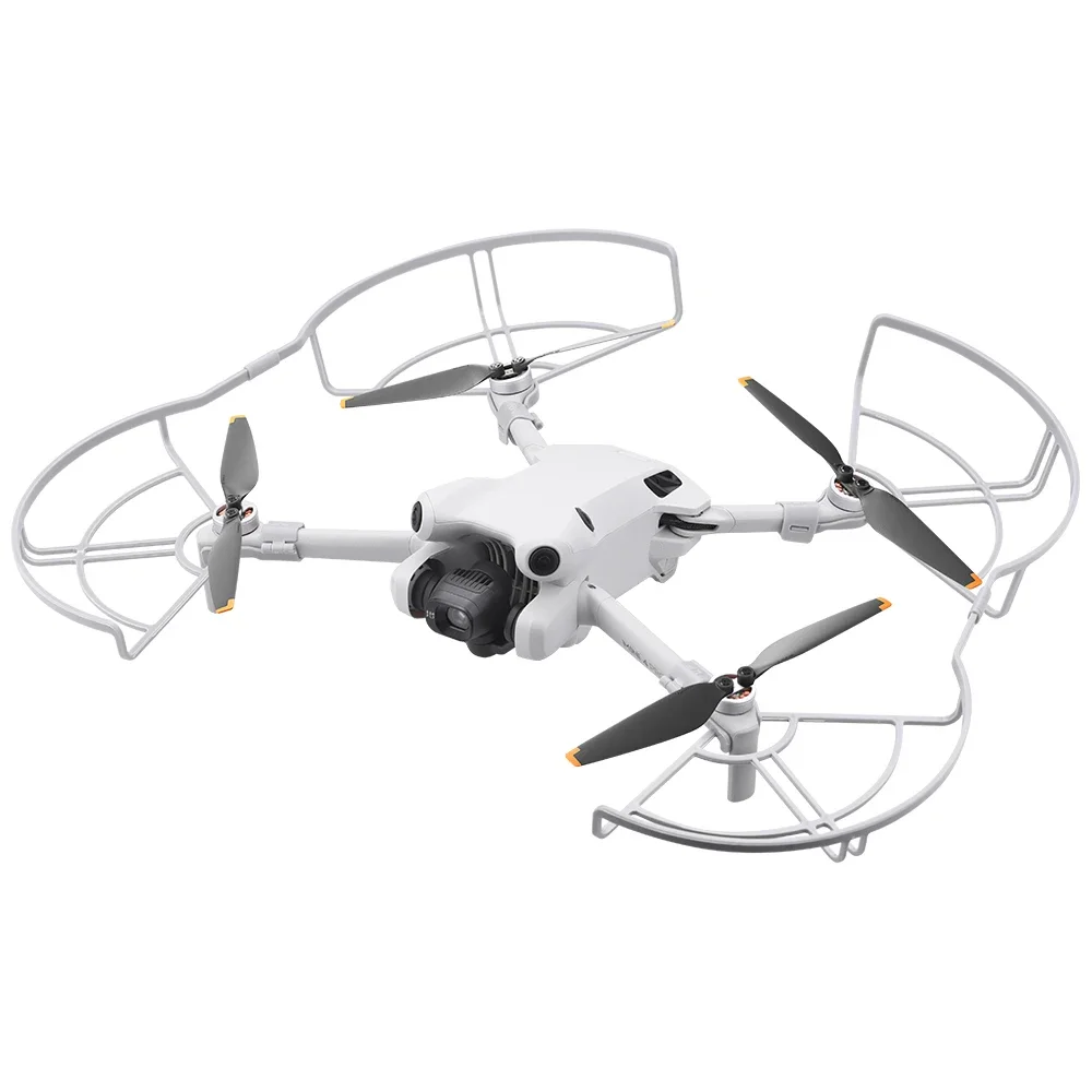 Bague de protection drone Mini 4 Pro, détail du clip de fixation et matériau plastique renforcé.