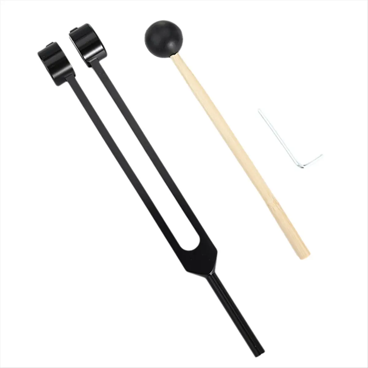 A50U 힐링 차크라 128Hz 튜닝 포크 세트 알루미늄 합금 사운드 테라피 바이오 어쿠스틱 튜닝 포크 다채로운 색상 조절 가능 블랙