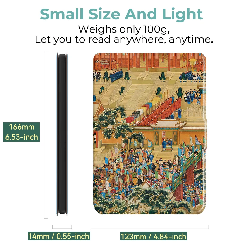 Kobo Clara 6-Inch E-Reader Protective Cover with Auto Sleep/Wake and Painted Patterns