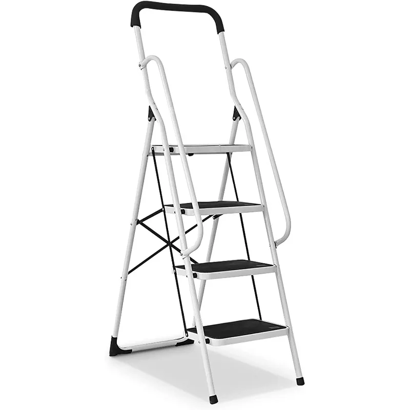 

SUGIFT 4 Step Ladder Folding Stool with Anti-Slip Pedal Platform