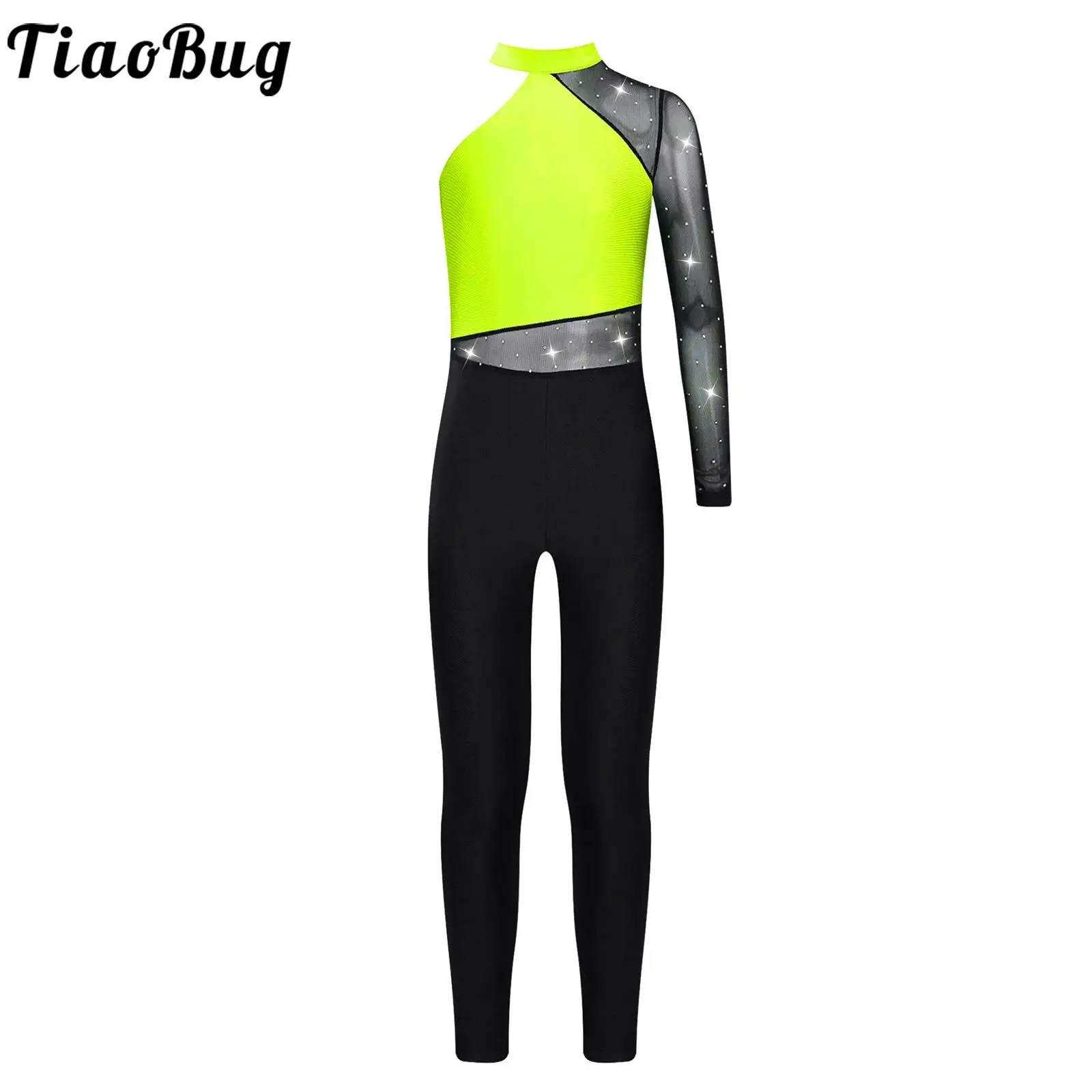 Kids Girls Figure Skating Leotards Rhythmic Gymnastic Costume Jumpsuit for Dancing Ballet Competition Performance Dresses,ballet leotard,dance leotard,girls dance costumes