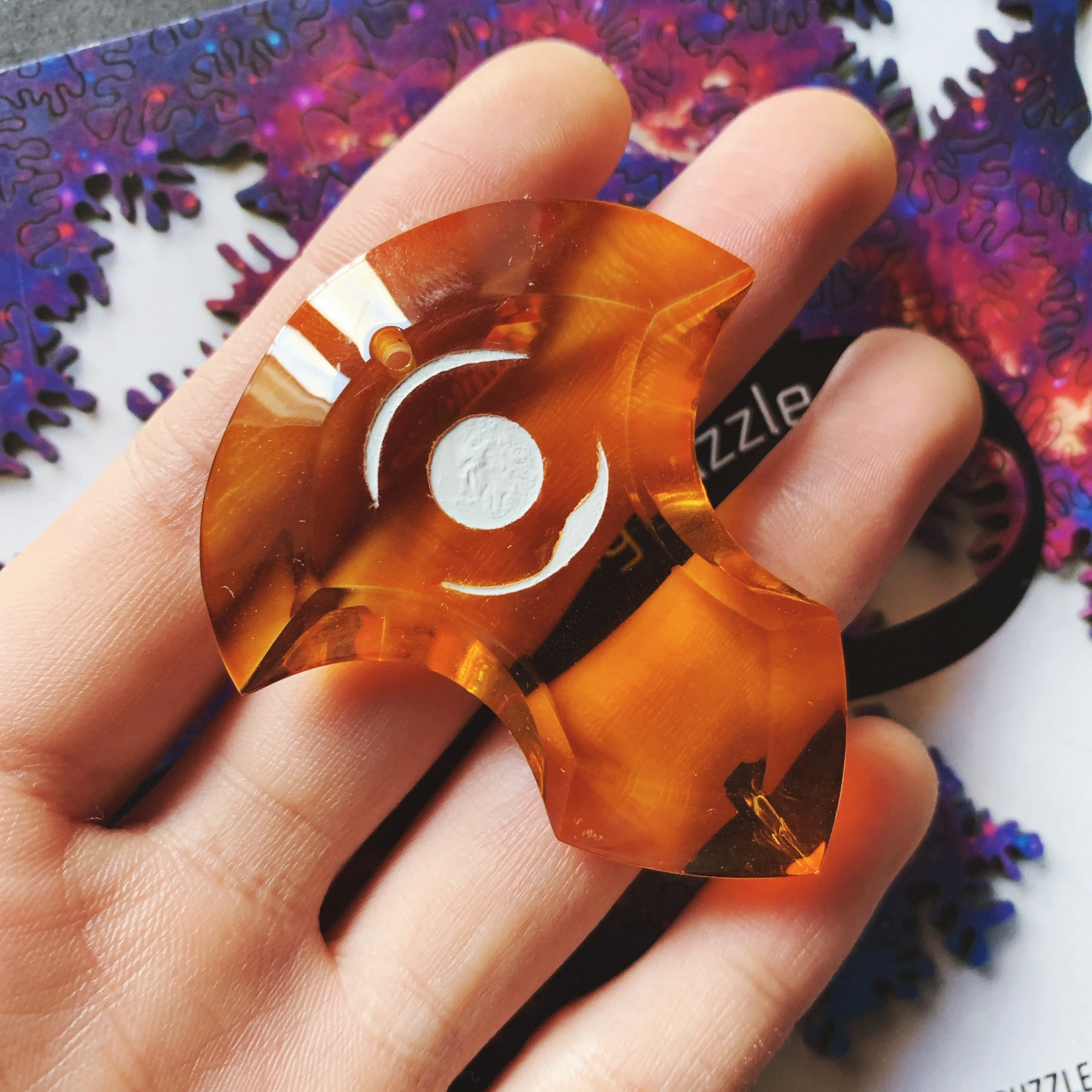 

Game Final Fantasy XIV FF14 Azeem Handmade Committee Badge Sigil Crystal Daily Creative Collection Gift