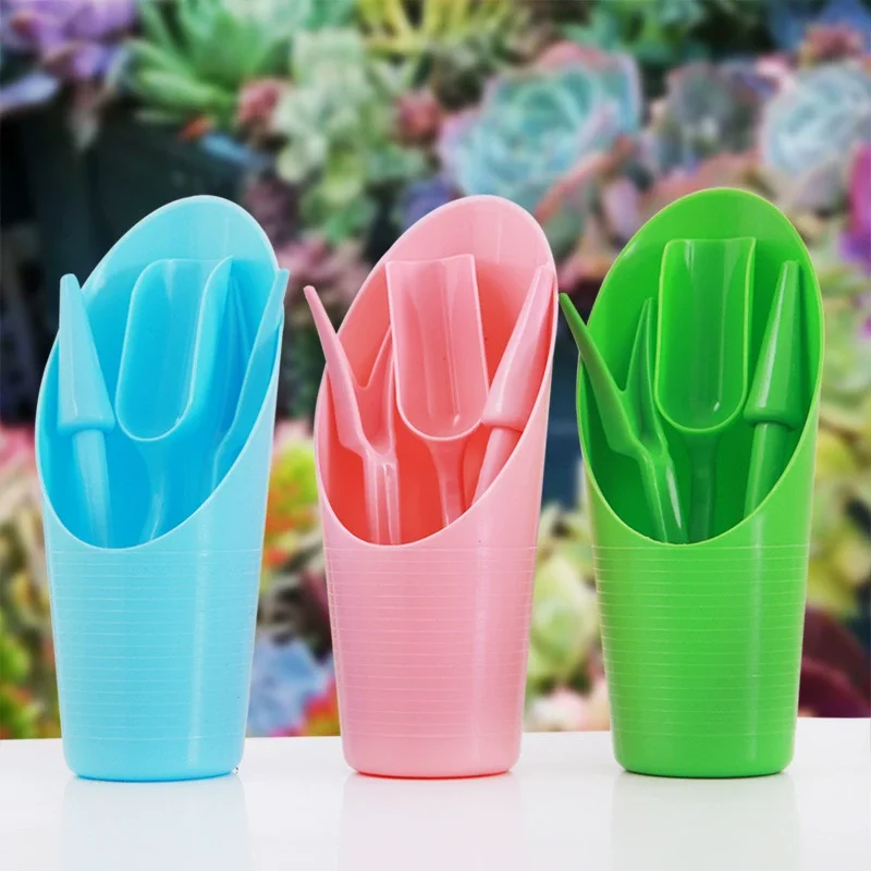 4PCS Garden Planter Kit Sowing Succulents Transplant Seedlings Planted Tool Garden Planter Sowing Shovel
