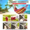 Camping Hammock Thickened Durable Fabric Canvas Single Hammocks Travel Swing Chair Hanging Bed Double Outdoor Hammock with Bag 3