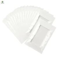 Retort Bag Plastic Bags Vacuum Heat Sealable Open Top Glossy Clear Transparent Flat Bottom Food Storage Pouches With Tear Notch 1