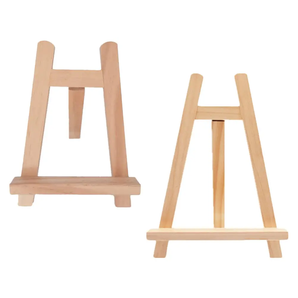 2Pcs 페인팅 이젤 나무 삼각대 아트 스탠드 야외 스케치 드로잉 디스플레이 랙 어린이용 페인팅 용품