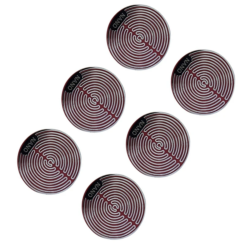 

6 шт., круглые квантовые наклейки для защиты от излучения