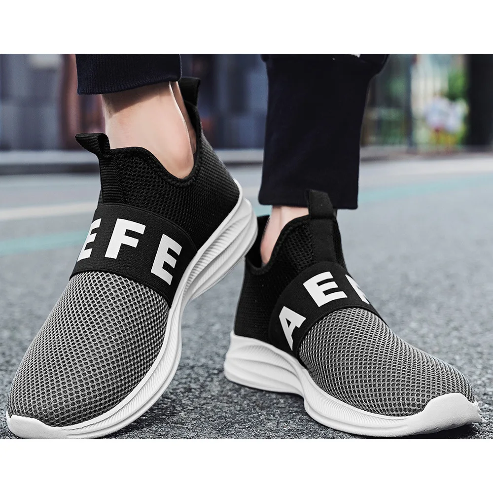 Scarpe da lavoro da uomo Scarpe da tennis Scarpe da ginnastica Rete sintetica Assorbimento degli urti Calzature versatili e traspiranti_voghion.com