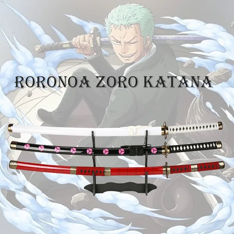 Roronoa Zoro Katana Anime Sword 104Cm / 41In Cosplay Toy Sword Halloween Gift Dressing Puntelli Enma Purple Wado Ichimonji